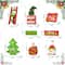 Glitzhome® Christmas Wooden Word Signs & Fabric Santa Set